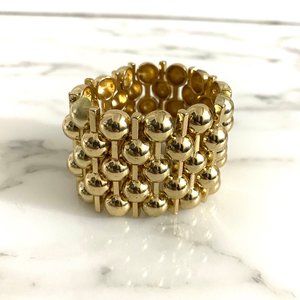 Gold Link Art Deco Bracelet
